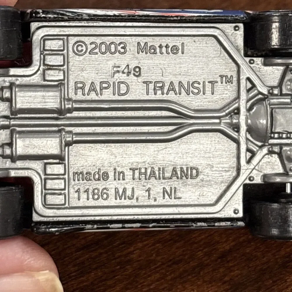 Hot Wheels 2003 Rapid Transit 2013 HW City Works Black Thailand